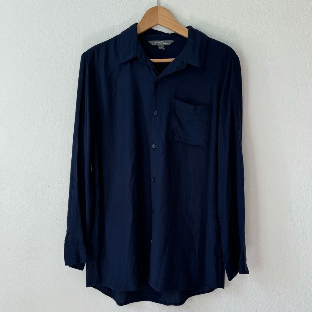 New with out tag Market & Spruce Blue Casual Button Down Shirt